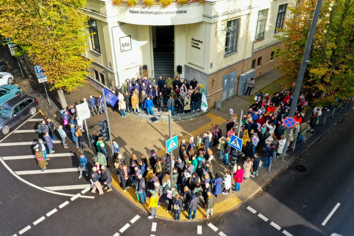 Kulturos protestas Kaune. Tado Mikstaviciaus nuotr.